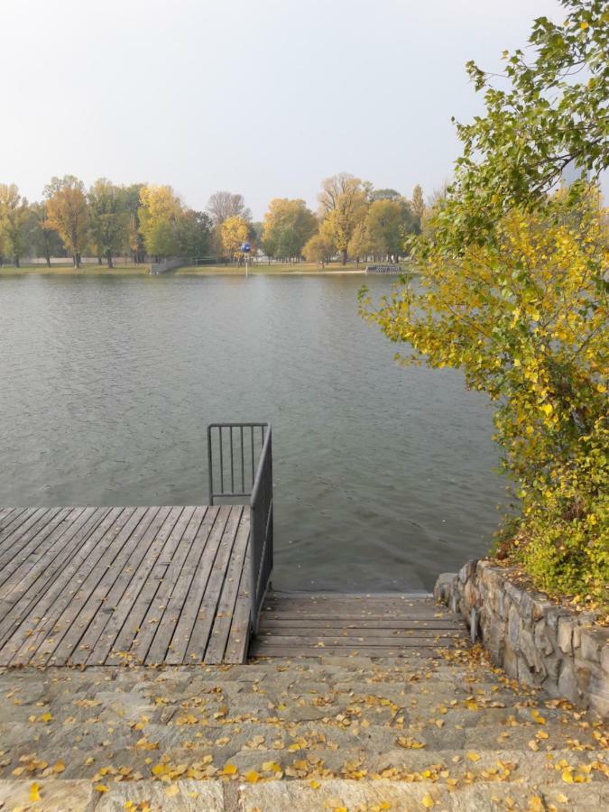 Bungalow at Lake Alte Donau Wina Bagian luar foto